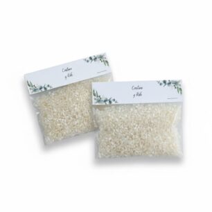 Bolsa de arroz boda personalizada
