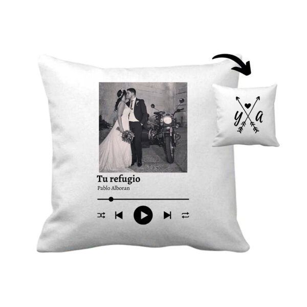 Cojin cancion personalizado