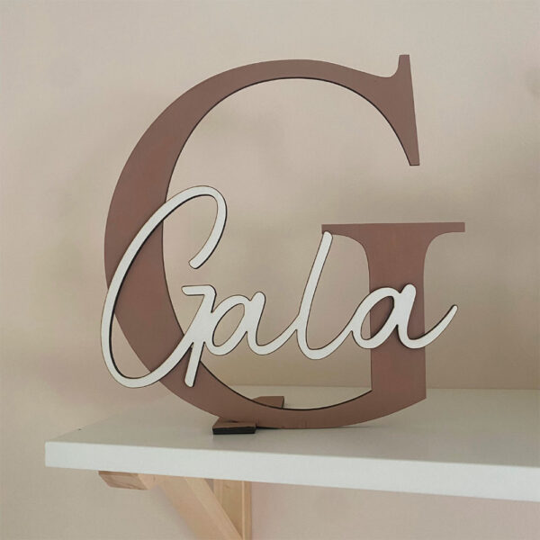 Inicial de madera personalizada G