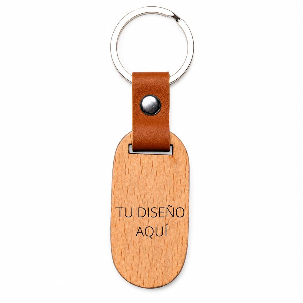 Llavero rodaja de madera4