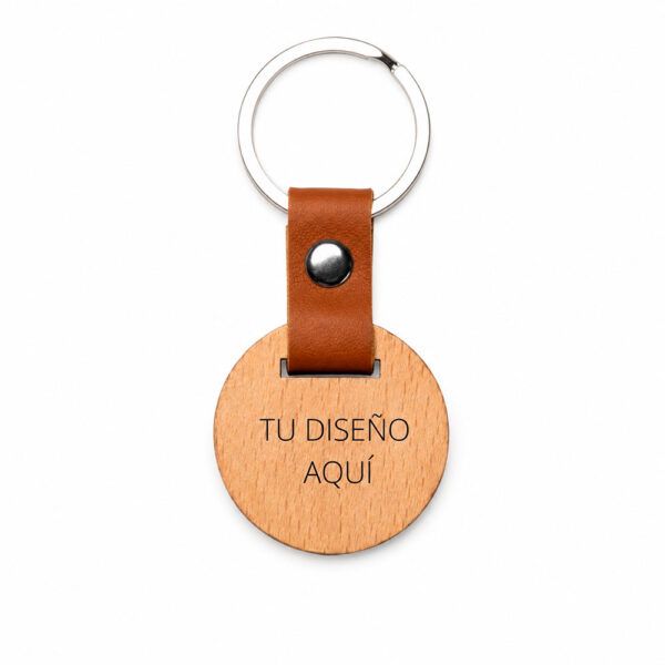 Llavero rodaja de madera5