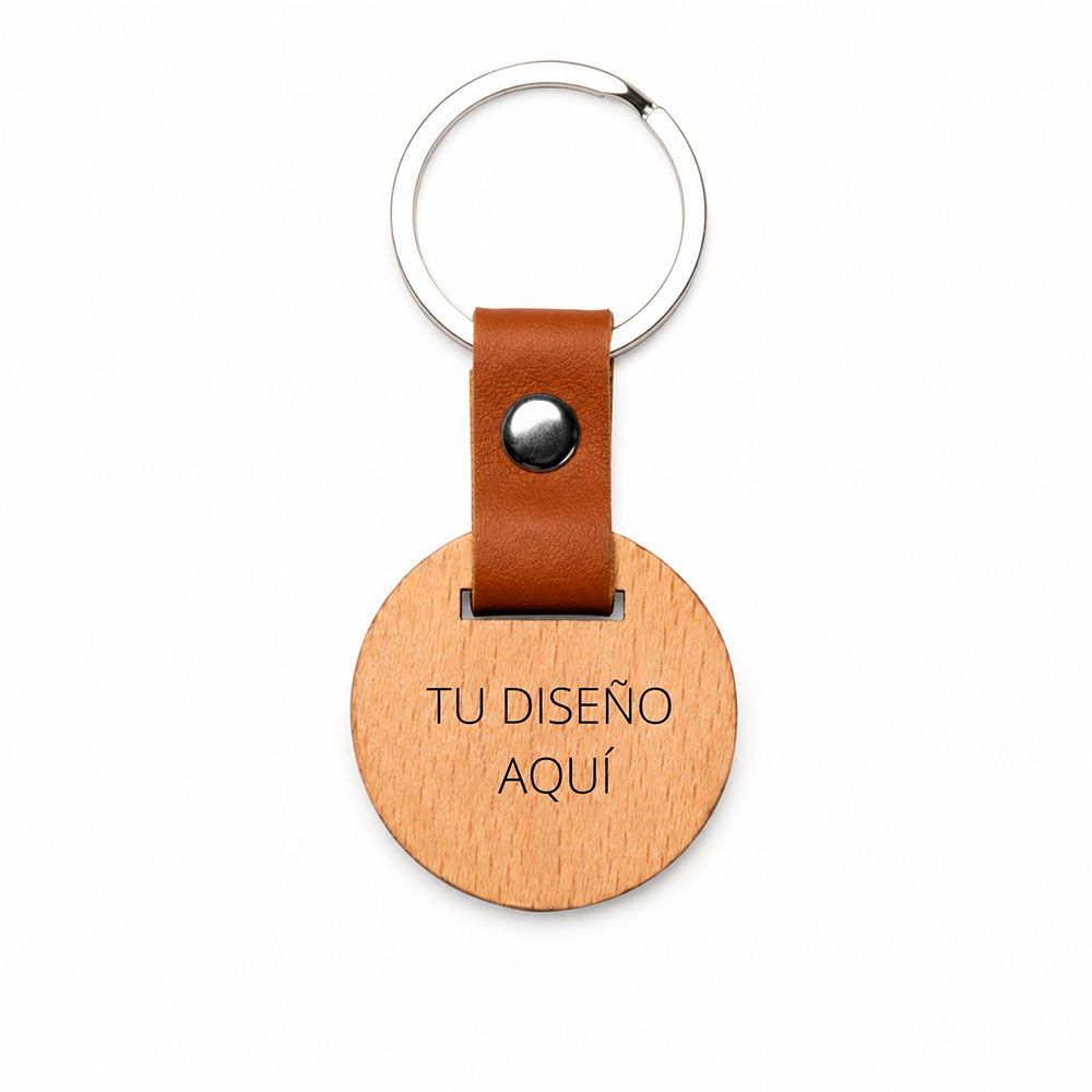 Llavero rodaja de madera5