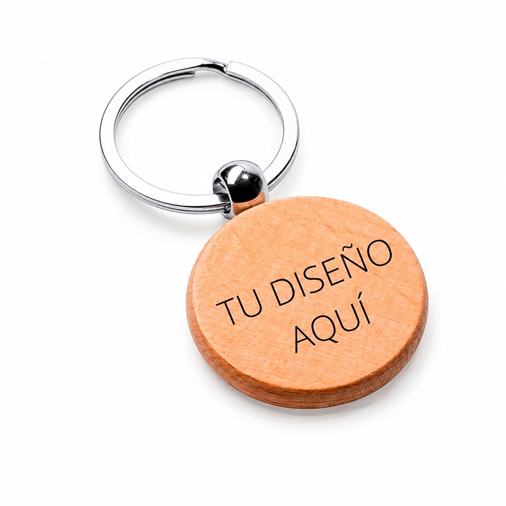 Llavero rodaja de madera6