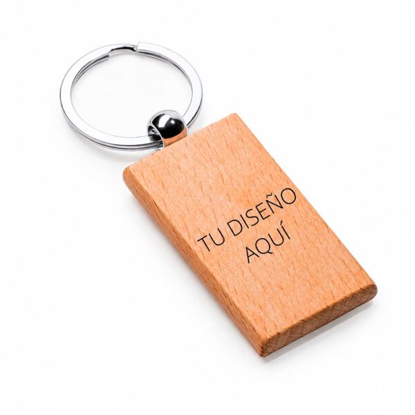 Llavero rodaja de madera7