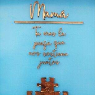 Marco puzzle familia personalizado