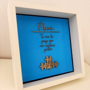 Marco puzzle familia personalizado