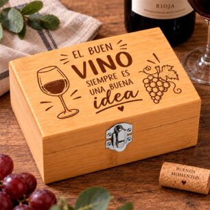 Mini set de vino personalizado