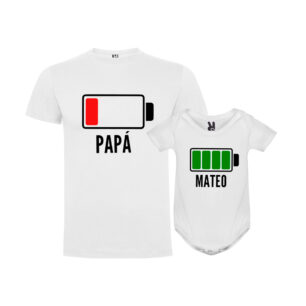 Pack camiseta y body batería personalizado