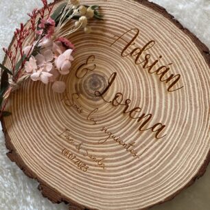 Rodaja de madera sois los siguientes