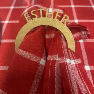 Marcasitio servilletero personalizado