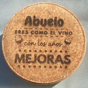 Set de vino personalizado corcho