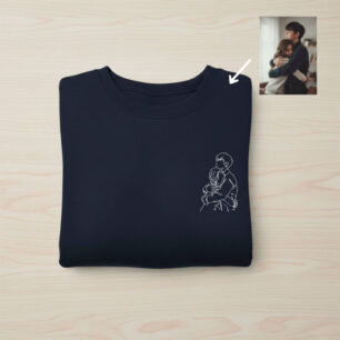 Sudadera con ilustración lineal personalizada