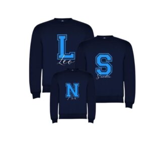 Sudadera inicial personalizada