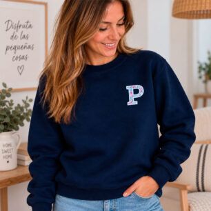 Sudadera inicial bordada