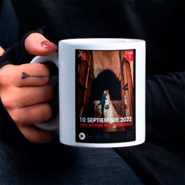 Taza Netflix personalizada