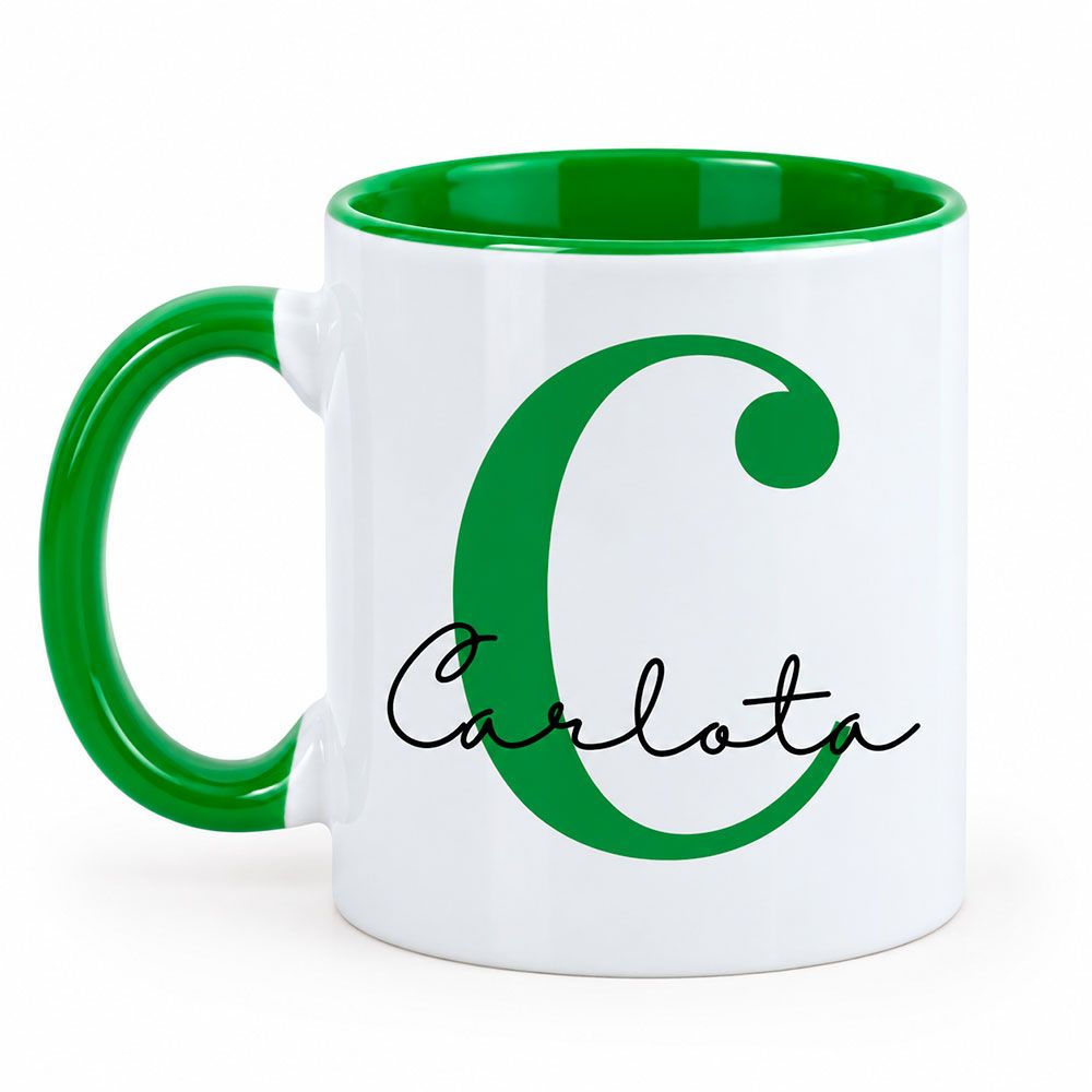 Taza inicial verde