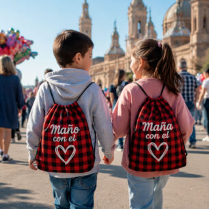 Mochila cachirulo maño/a con el corazón