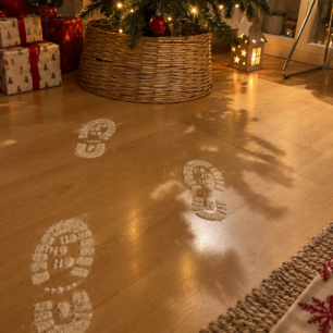 Plantillas de huellas navidad